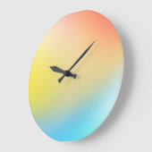 Kleurrijke holografische ronde wandklok (Hoek)