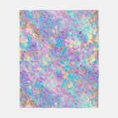 Kleurrijke holografische textuur fleece deken (Voorkant)