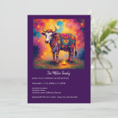 Kleurrijke Holy Diwali Koeien in feestelijke vermo (Staand voorkant)