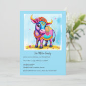 Kleurrijke Holy Diwali Koeien in feestelijke vermo (Staand voorkant)