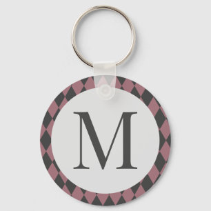Kleurrijke hombus elegant sleutelhanger