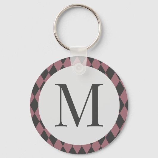 Kleurrijke hombus elegant sleutelhanger (Voorkant)