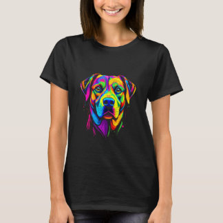 Kleurrijke Hond 1 T-shirt