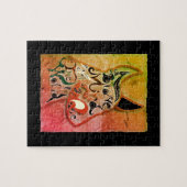 Kleurrijke hond: een dappere geest zal de wereld v legpuzzel (Horizontaal)