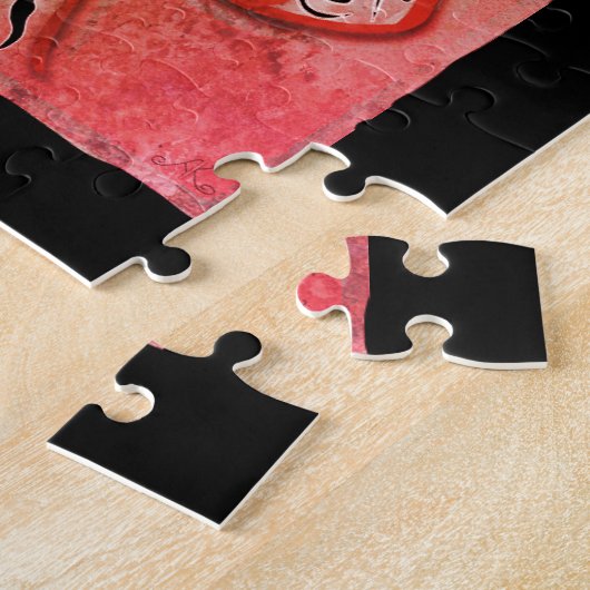 Kleurrijke hond: een dappere geest zal de wereld v legpuzzel (Zijkant)