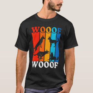 kleurrijke hond eigenaar Belgische Malinois T-shirt