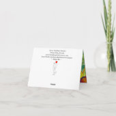 Kleurrijke hond en kat adopteren mij Wenskaart Kaart (Achterkant)