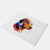 Kleurrijke Hond Graphic - Deurmat (Schuin)