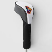 Kleurrijke Hond Graphic - Golfheadcover (Schuin)
