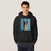 Kleurrijke Hond Hoodie (Voorkant volledig)
