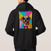 Kleurrijke Hond Hoodie (Achterkant)