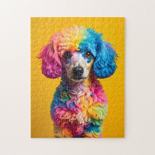 Kleurrijke Hond Legpuzzel (Verticaal)