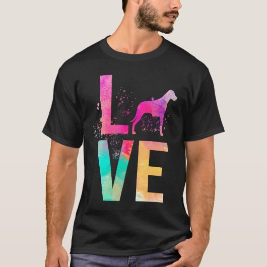 Kleurrijke Hond Moeder Rhodesian Ridgeback T-shirt (Voorkant)