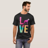 Kleurrijke Hond Moeder Rhodesian Ridgeback T-shirt (Voorkant volledig)