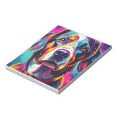 kleurrijke hond notitieblok (Linkerzijde)