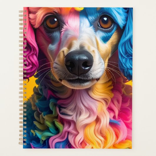 Kleurrijke Hond Planner (Voorkant)