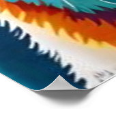 Kleurrijke honden gezicht close-up poster (Hoek)