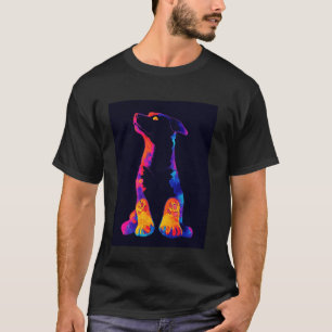 Kleurrijke Honden Silhouet Dierenliefhebbers T-shirt