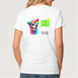 Kleurrijke Honden Uitlaatster Huisdier Oppasser T-shirt