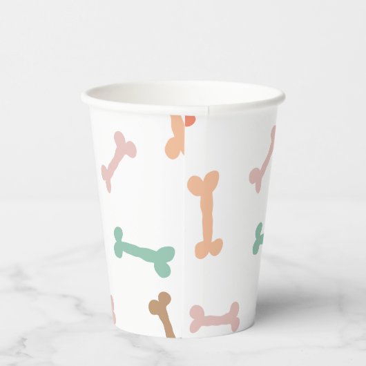 Kleurrijke hondenbotenpartij papieren bekers (Rechts)