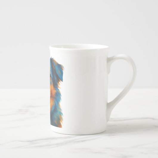 Kleurrijke hondenkoffie Mok (Rechts)