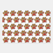 Kleurrijke Hondenliefhebber Tekening Waterverf Inpakpapier Vel (Voorkant)