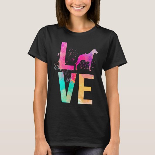Kleurrijke Hondenmoeder Rhodesian Ridgeback T-shirt (Voorkant)