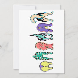 Kleurrijke hondenpeuken feestdagenkaart