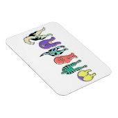 Kleurrijke hondenpeuken magneet (Rechterzijde)