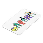 Kleurrijke hondenpeuken magneet (Linkerzijde)