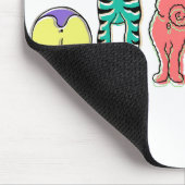 Kleurrijke hondenpeuken muismat (Hoek)