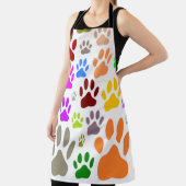 Kleurrijke hondenpootjes overal schort (Insitu)