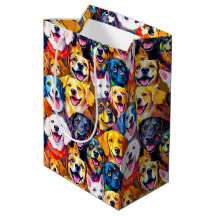 Kleurrijke hondenprint