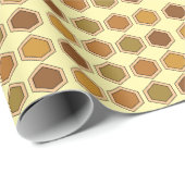 Kleurrijke Honeycomb Verjaardag Cadeaupapier (Rol Hoek)