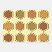 Kleurrijke Honeycomb Verjaardag Inpakpapier Vel (Voorkant 3)