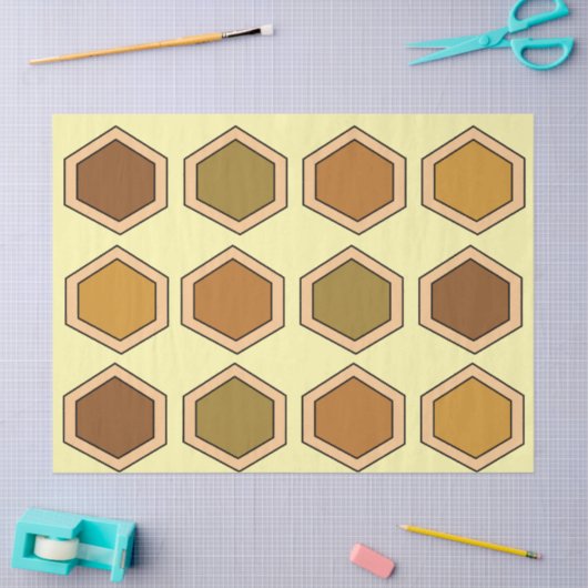 Kleurrijke Honeycomb Verjaardag Tissuepapier (Craft)