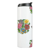 kleurrijke hongaarse bloemen - douanenaam thermosbeker (Gedraaid links)