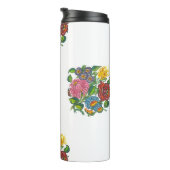 kleurrijke hongaarse bloemen - douanenaam thermosbeker (Geroteerd rechts)