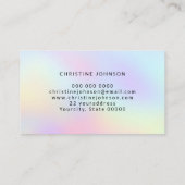 kleurrijke honingbij visitekaartje (Achterkant)