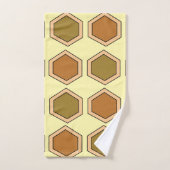 Kleurrijke honingraat bad handdoek (Handdoek)