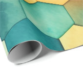 Kleurrijke honingraat cadeaupapier (Rol Hoek)