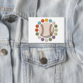 Kleurrijke honkbalcirkel button (Insitu)