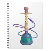 Kleurrijke hookah met gouden elementen notitieboek (Voorkant)