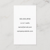 Kleurrijke Hookahrook | Hookahpijp Illustratie Visitekaartje (Achterkant)