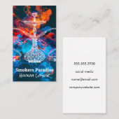 Kleurrijke Hookahrook | Hookahpijp Illustratie Visitekaartje (Voorkant / Achterkant)