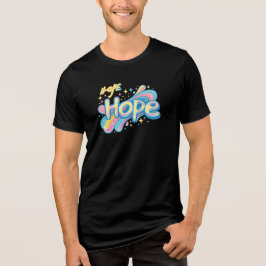Kleurrijke Hoop Graffiti - Y2K Glans Esthetiek Tri-Blend Shirt