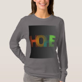 Kleurrijke HOPE typografie T-shirt (Voorkant)