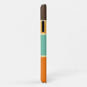 Kleurrijke horizontale retro stijllijnen Case-Mate iPhone case (Achterkant/rechts)