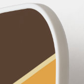 Kleurrijke horizontale retro stijllijnen pickleball paddle (Links Detail)