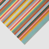 Kleurrijke horizontale retrostrepen tissuepapier (Detail)
